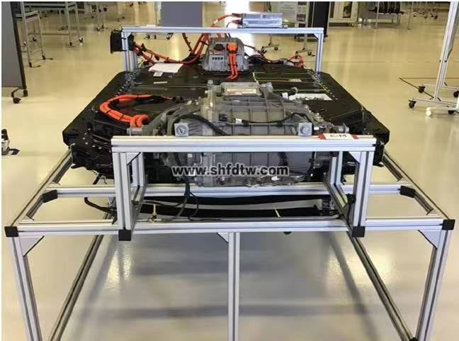 比亚迪E5新能源汽车动力电池组结构展示拆装实训台 汽车动力电池组拆装台 汽车电池组结构展示拆装实训装(图1)