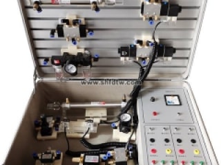 便携式气动传动基础实训箱 气动实训箱 气动基础实验箱 气动PLC控制实验台