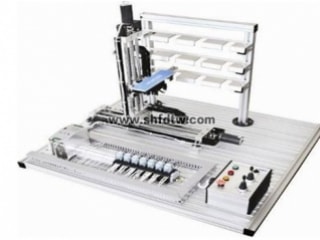 自动仓储系统的实物模型 PLC实验台自动仓储控制实物模型 现代物流仓储自动化实验系统