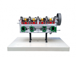 带凸轮轴气缸和气缸盖解剖模型 汽车气缸和气缸盖解剖模型带凸轮轴 汽车零部件解剖模型