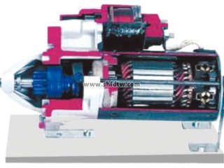 带齿轮减速装置的起动机解剖模型,带齿轮减速教学模型