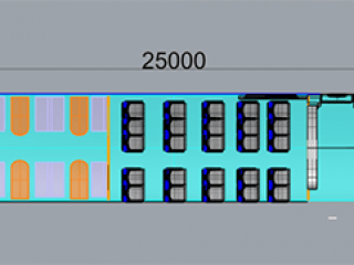 和谐号CRH380B模拟车厢制作实训舱