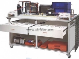 现代制冷制热实训装置 制冷制热技术实训设备 现代制冷与空调系统技能实训装置