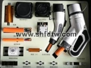 高压器件实训展示套装、高压器件展示箱、新能源高压安全实训台、新能源汽车高压器件展示台