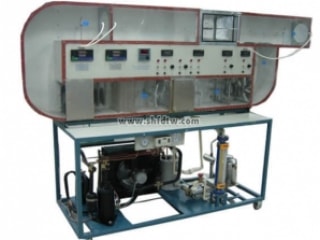  循环式空调过程实验装置，空调过程教学设备 