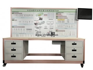 比亚迪秦纯电动汽车故障诊断设置与检测平台 新能源整车故障设置与检测连接平台 纯电动汽车整车故障实训装