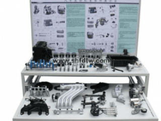 底盘系统零部件解剖展示柜（前驱） 汽车底盘系统零部件解剖模型 汽车零部件解剖模型