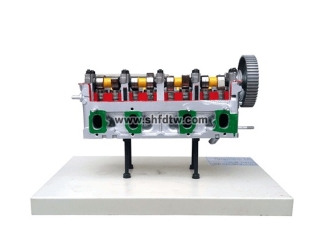 带凸轮轴气缸和气缸盖解剖模型 汽车气缸和气缸盖解剖模型带凸轮轴 汽车零部件解剖模型