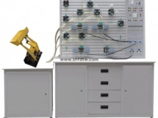 透明液压装载机PLC控制实训装置 液压气动实验装置 透明液压PLC控制实验装置 挖掘机透明液压PLC