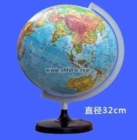 立体地形地球仪(图1)