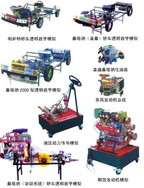 上海大众桑塔纳轿车透明教学模型(图3)