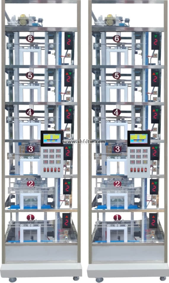 双联六层透明电梯实训装置(图1)