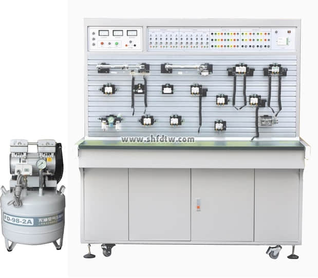 工业型液压与气压传动PLC控制综合实训装置(图1)