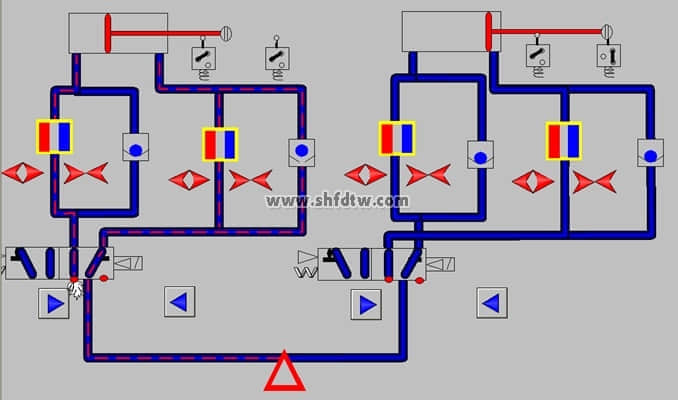 工业型液压与气压传动PLC控制综合实训装置(图6)