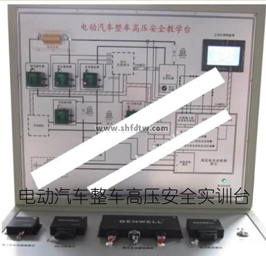 电动汽车高压安全防护系统示教板