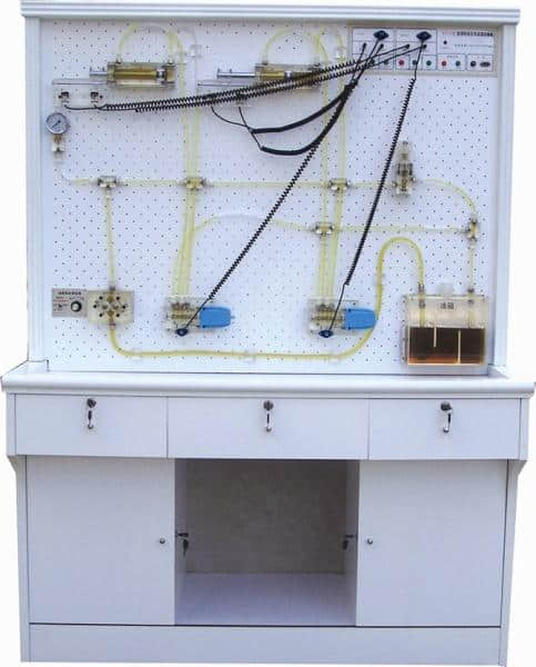 透明液压传动演示台,,液压气动plc综合实验,液压演示plc实验台(图1)
