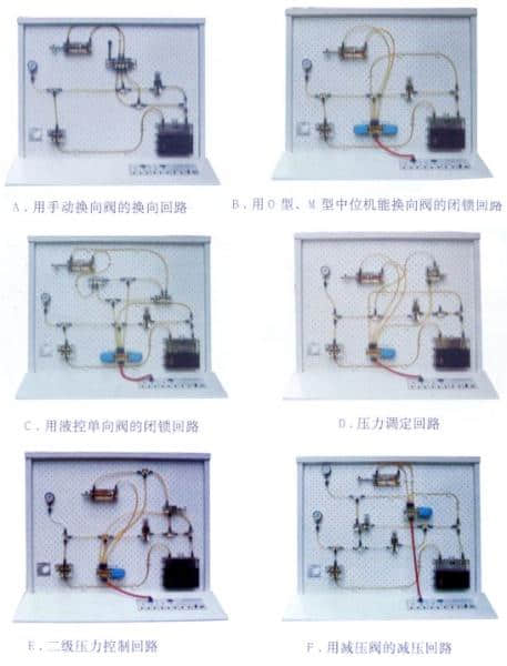 透明液压传动演示台,,液压气动plc综合实验,液压演示plc实验台(图10)