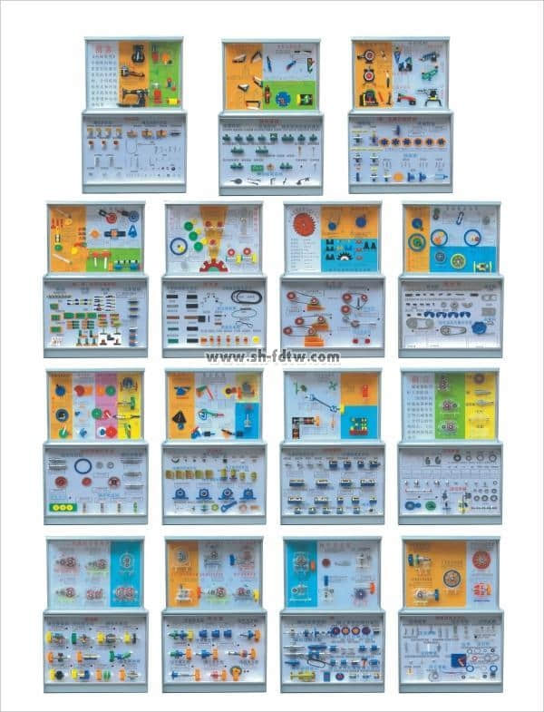 机械综合CD解说陈列柜,机械展示柜,示教陈列柜(图1)