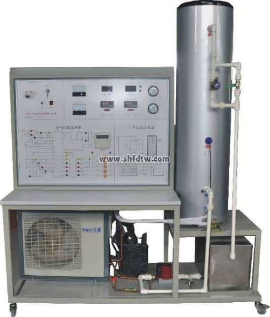 空气源与水源热泵热水装置，教学实训设备实验室(图1)