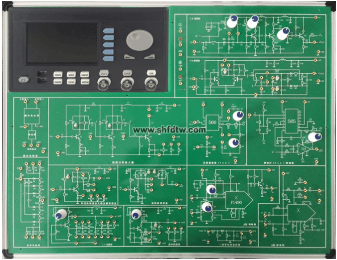 高频电路实验箱 高频电子线路实验箱 通信原理综合实验箱 高频实验箱 高频实验平台(图1)
