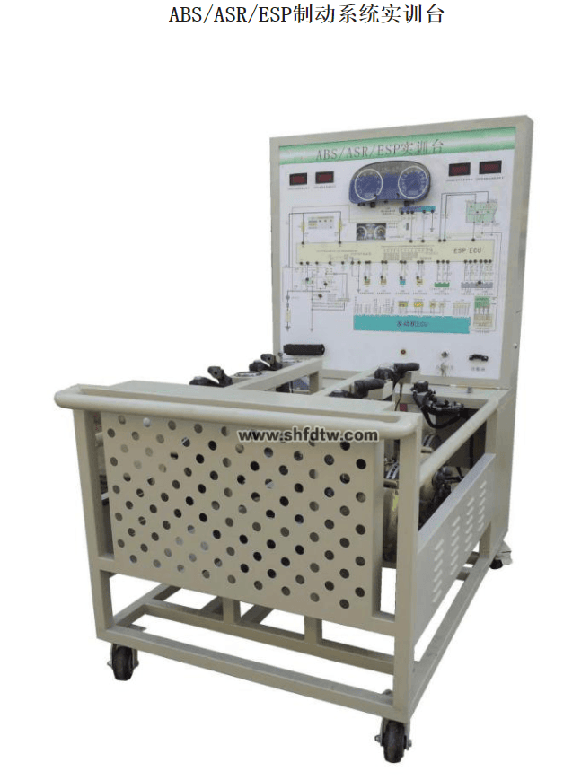 ABS/ASR/ESP制动系统实训台 汽车教学实训设备 汽车底盘实训装置(图1)
