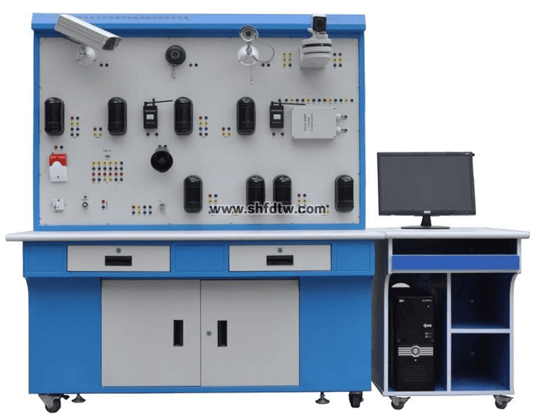 安全防范系统实验装置 安全防范技术教学模拟演示系统 智能楼宇安防实训教学设备(图1)