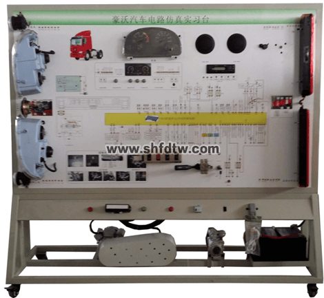 全车电器电路原理及操控实训台(豪沃ZZ1167)(图1)