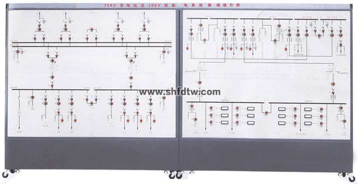 智能35KV变电站及10KV供配电系统倒闸操作实训装置 倒闸操作实训考核装置 供配电电气工程实训装置(图1)