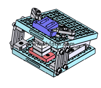 孔系拆装机床夹具 机床夹具模型 机床夹具拆装模型(图4)