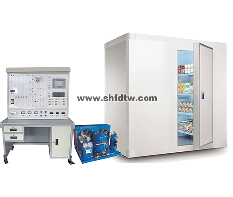 小型冷库的制冷系统实训装置 小型冷库制冷系统实训台 小型冷库制冷系统实验考核设备(图1)