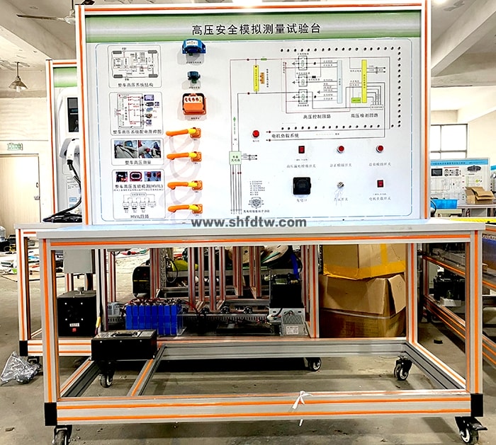 高压安全模拟测量实训台 汽车高压安全模拟测量实验台 新能源汽车高压安全测量实训装置(图2)