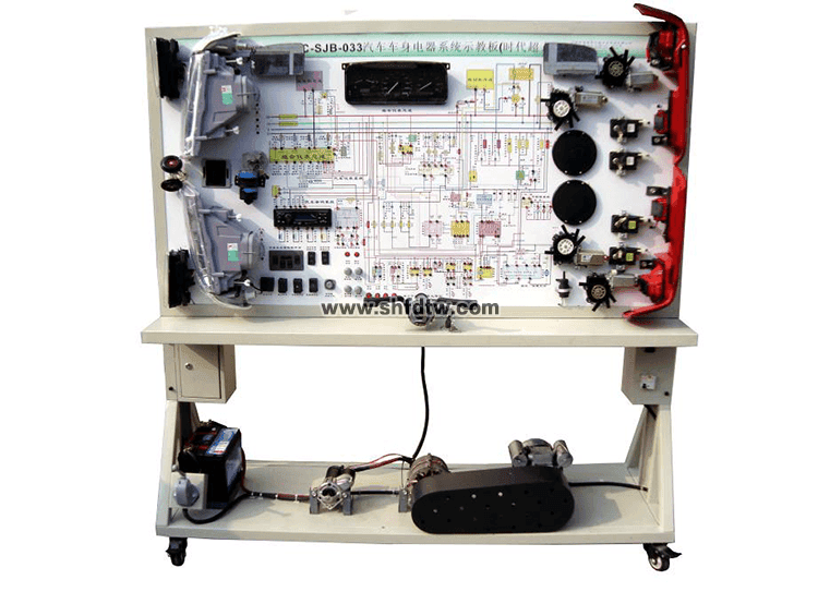 比亚迪秦车身电气系统实训台 新能源汽车教学设备 纯电动汽车车身电气系统教学实训台(图2)