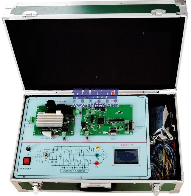 DSP实训设备，永磁同步电机驱动控制系统实验箱，职校教学实验室(图1)