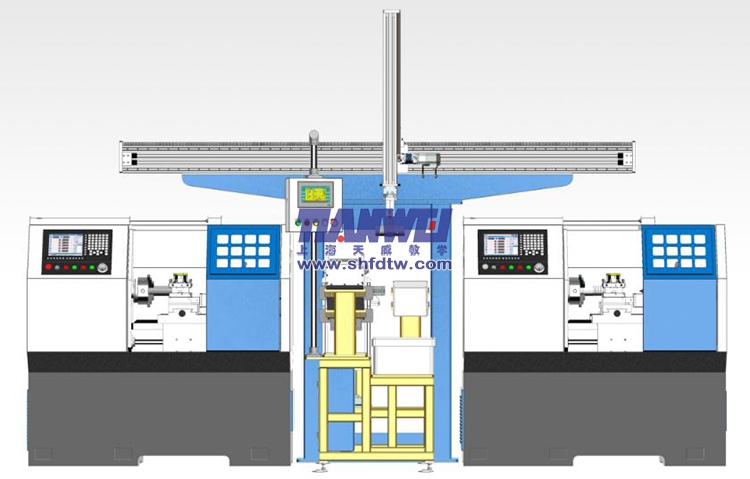 工业4.0智慧工厂上下料实训装置 工业4.0智能制造实训系统 工业机器人上下料教学实训台(图1)